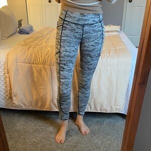 Gray Patterned Leggings
